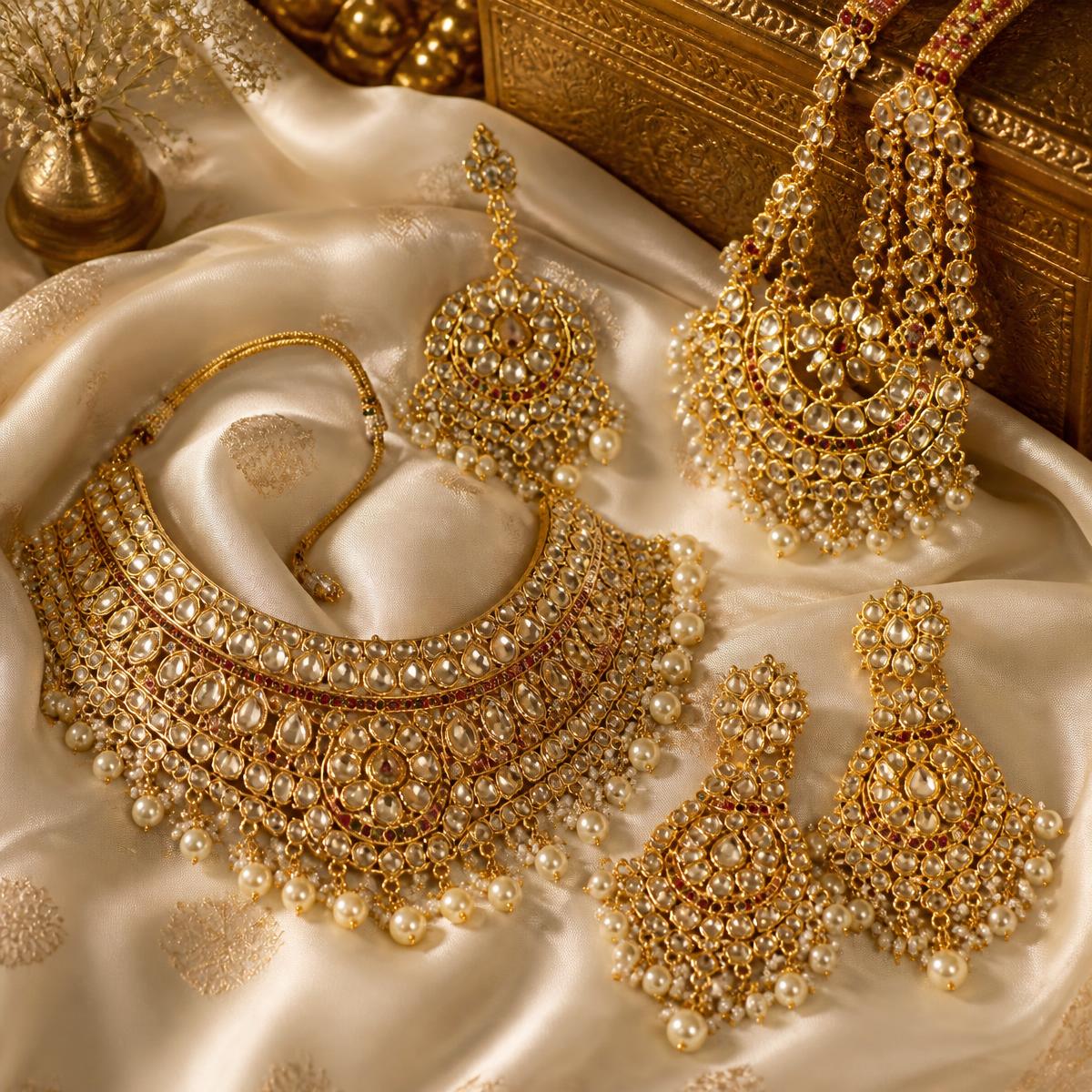 Rose gold jewelry set